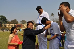 In a prize distribution ceremony - Mentaid Sports Meet