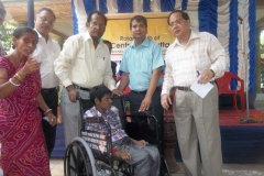 Distributing Tri-cycle / wheel chairs to needy people through Rotary Club of Central Calcutta (28th June 2012)